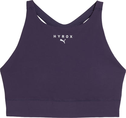 Puma X HYROX Shape Luxe High Neck Womens Sports Bra - Purple