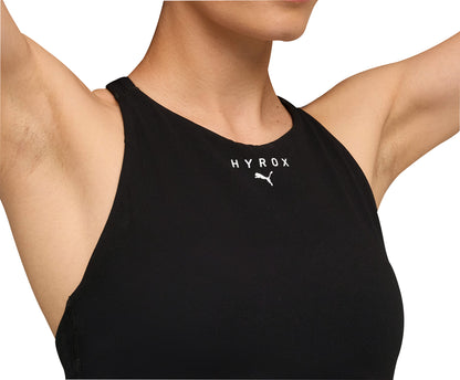 Puma X HYROX Shape Luxe High Neck Womens Sports Bra - Black