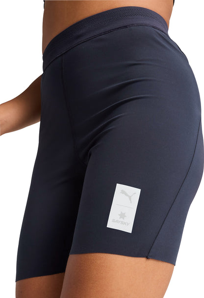 Puma X SAYSKY 7 Inch Womens Short Running Tights - Blue