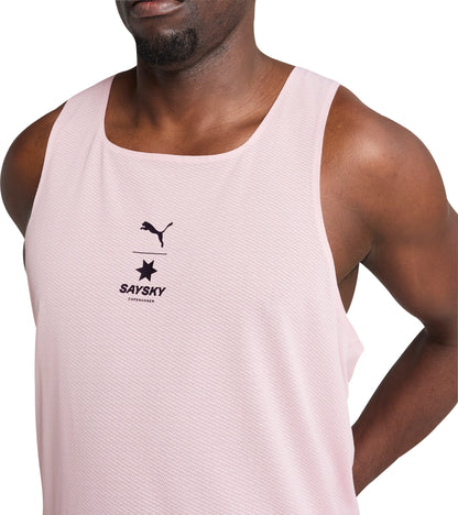 Puma X SAYSKY Mens Running Vest - Pink