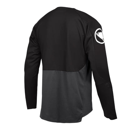 Endura MT500 Burner Mens Long Sleeve Cycling Jersey - Black