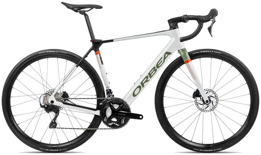 Orbea Gain M30 Electric Carbon Road Bike 2024 - White Chic
