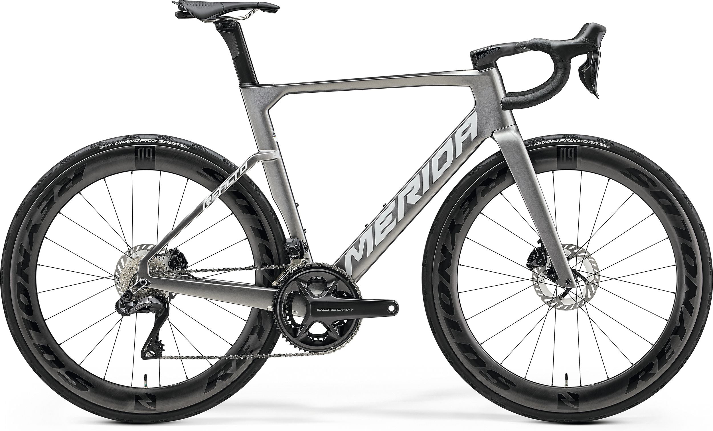 Merida Reacto 8000 Carbon Road Bike 2025 - Gunmetal Grey – Start Fitness