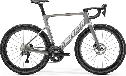 Merida Reacto 8000 Carbon Road Bike 2025 - Gunmetal Grey