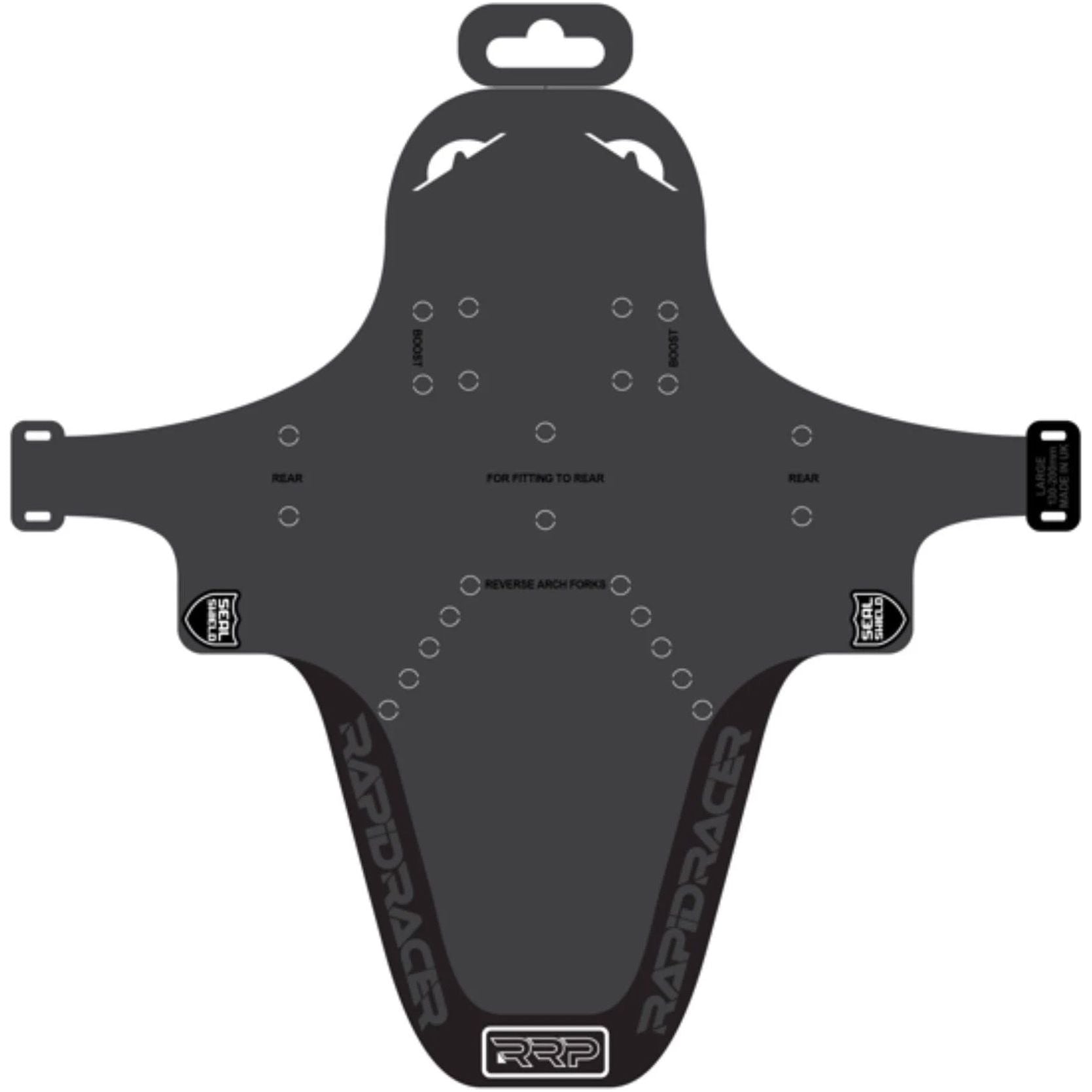 RRP EnduroGuard Large Front Mudguard - Black – Start Fitness