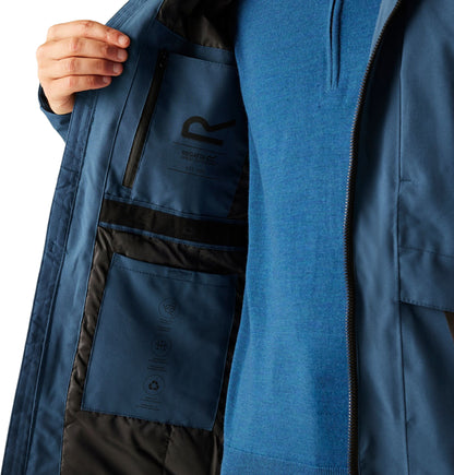 Regatta Balaton Insulated Mens Waterproof Jacket - Blue
