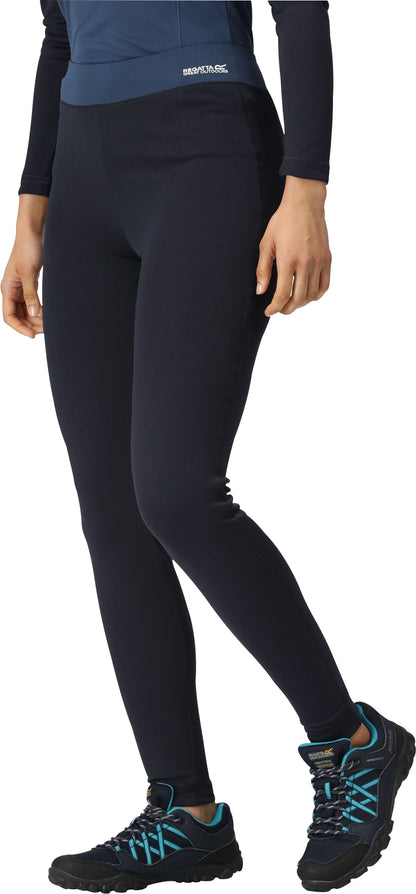 Regatta Bampton Baselayer Womens Long Tights - Blue