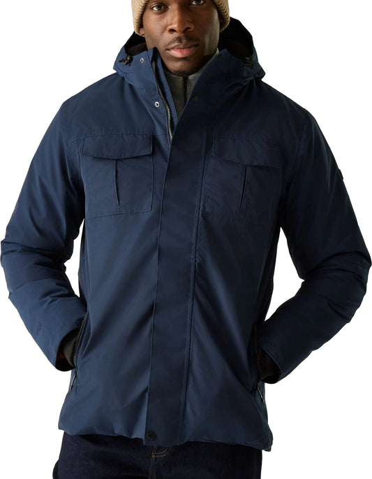 Regatta Eamont Insulated Mens Waterproof Jacket - Blue