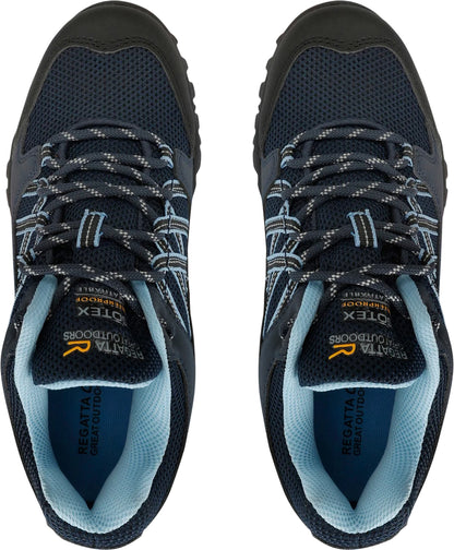 Regatta Edgepoint III Waterproof Womens Walking Shoes - Blue