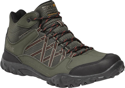 Regatta Edgepoint Waterproof Mens Walking Boots - Green