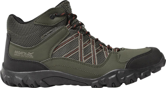Regatta Edgepoint Waterproof Mens Walking Boots - Green