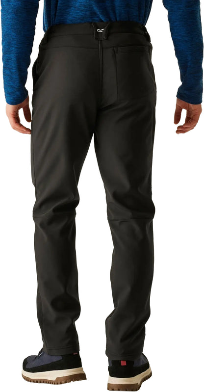 Regatta Fenton Geo Softshell (Regular) Mens Walking Pants - Black