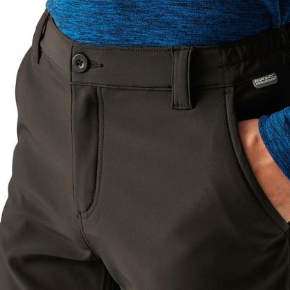 Regatta Fenton Geo Softshell (Regular) Mens Walking Pants - Black