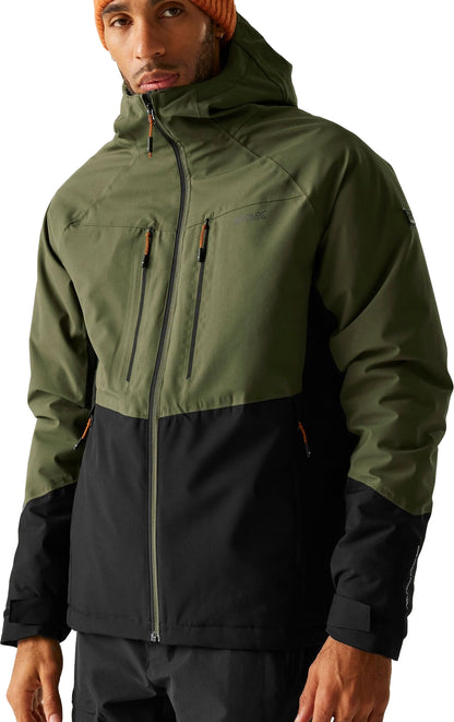 Regatta Highton Stretch Padded Mens Waterproof Jacket - Green