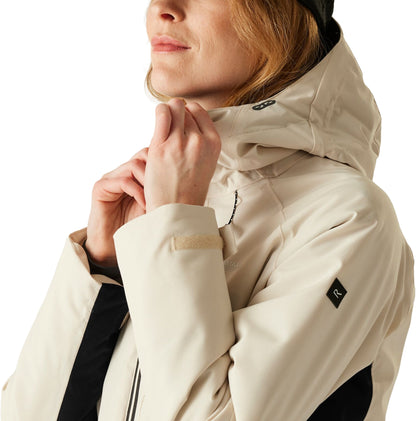 Regatta Highton Stretch Padded Womens Waterproof Jacket - Cream