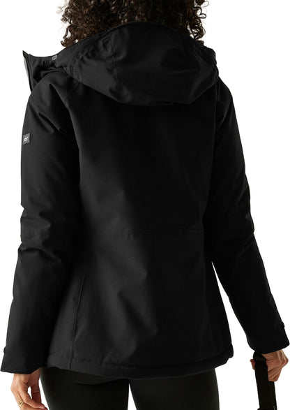 Regatta Highton Stretch Padded Womens Waterproof Jacket - Black