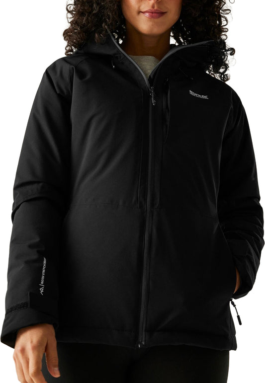 Regatta Highton Stretch Padded Womens Waterproof Jacket - Black