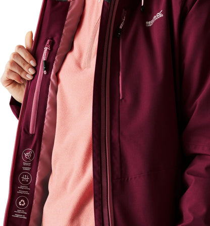 Regatta Highton Stretch Padded Womens Waterproof Jacket - Pink