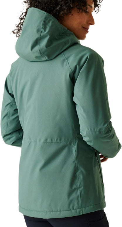 Regatta Highton Stretch Padded Womens Waterproof Jacket - Green
