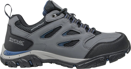 Regatta Holcombe Waterproof Mens Walking Shoes - Grey