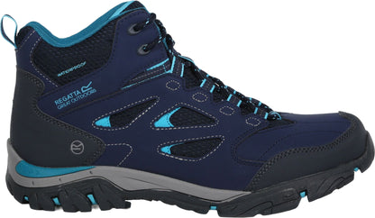 Regatta Holcombe Waterproof Womens Walking Boots - Blue