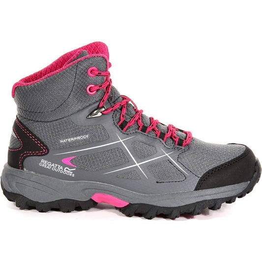 Regatta Kota Mid Junior Waterproof Walking Boots - Grey