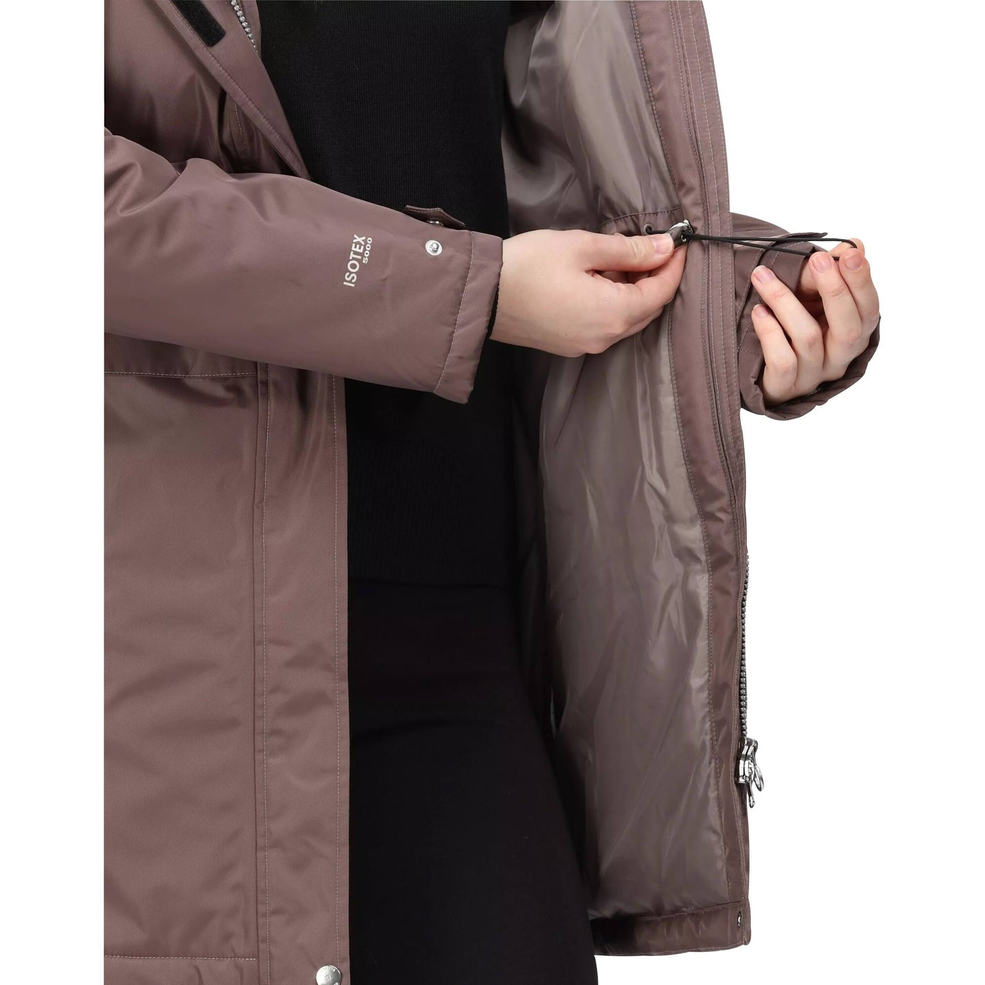 Regatta Lexis Waterproof Insulated Womens Parka Jacket Brown Start