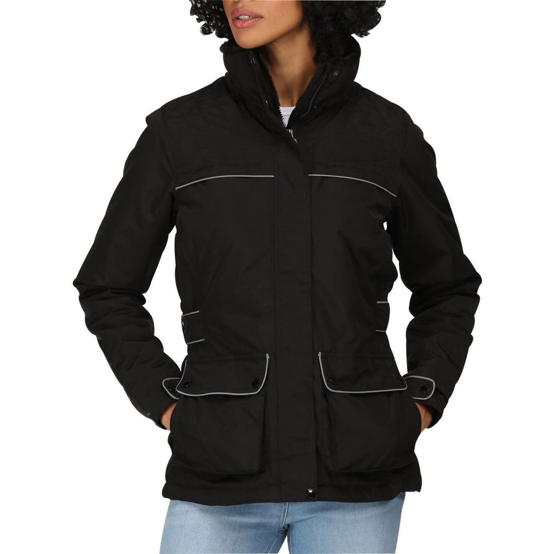 Regatta Insulated Womens Waterproof Jacket Black Start Fitness