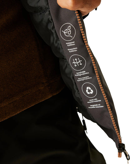 Regatta Maland Insulated Mens Waterproof Jacket - Brown