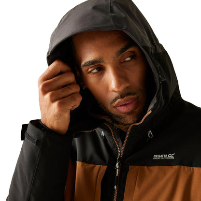 Regatta Maland Insulated Mens Waterproof Jacket - Brown