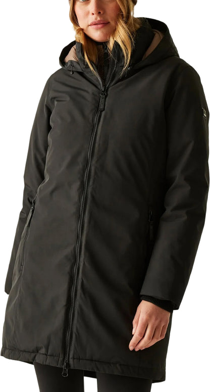 Regatta Marron Insulated Womens Waterproof Jacket - Black