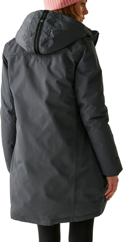 Regatta Marron Insulated Womens Waterproof Jacket - Grey