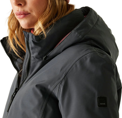 Regatta Marron Insulated Womens Waterproof Jacket - Grey