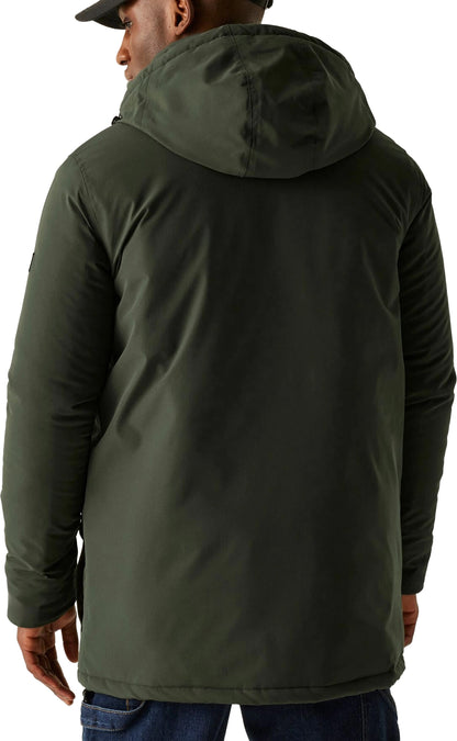 Regatta Rhodo Padded Mens Waterproof Jacket - Green