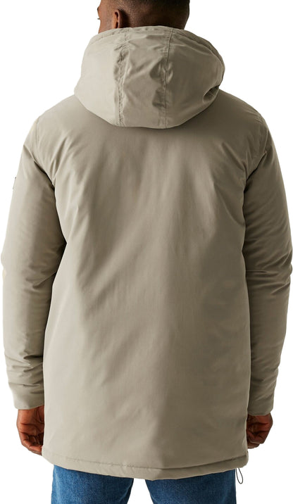 Regatta Rhodo Padded Mens Waterproof Jacket - Cream
