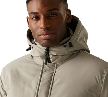 Regatta Rhodo Padded Mens Waterproof Jacket - Cream
