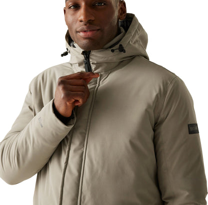Regatta Rhodo Padded Mens Waterproof Jacket - Cream