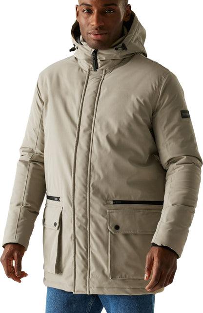 Regatta Rhodo Padded Mens Waterproof Jacket - Cream