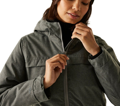Regatta Romine II Womens Waterproof Parka Jacket - Grey