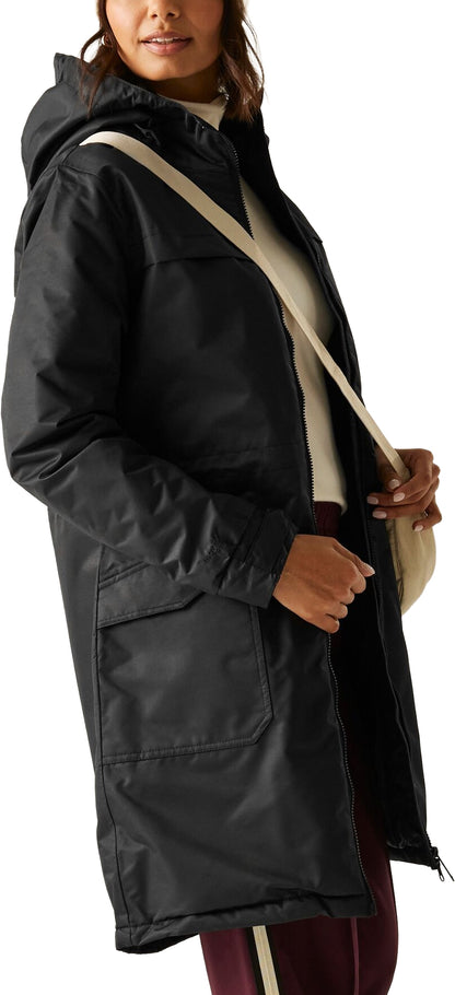 Regatta Romine II Womens Waterproof Parka Jacket - Black