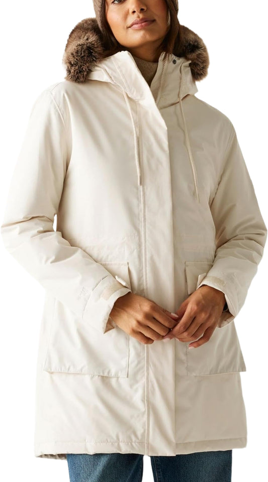 Regatta Sabinka Insulated Womens Waterproof Jacket - Cream
