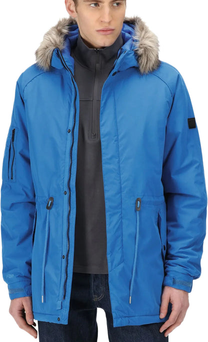 Regatta Salinger III Parka Mens Waterproof Jacket - Blue
