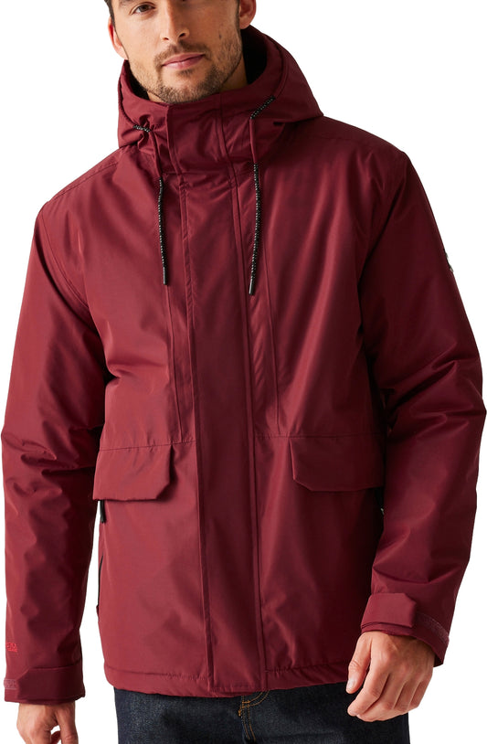 Regatta Sterling Insulated Mens Waterproof Jacket - Red
