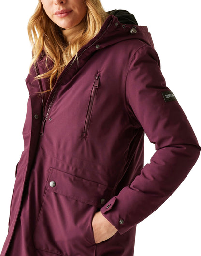 Regatta Valenta Insulated Womens Waterproof Jacket - Purple