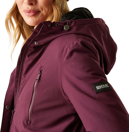Regatta Valenta Insulated Womens Waterproof Jacket - Purple