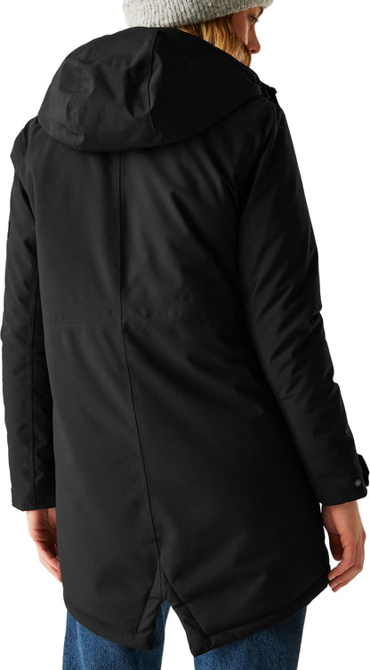 Regatta Valenta Insulated Womens Waterproof Jacket - Black