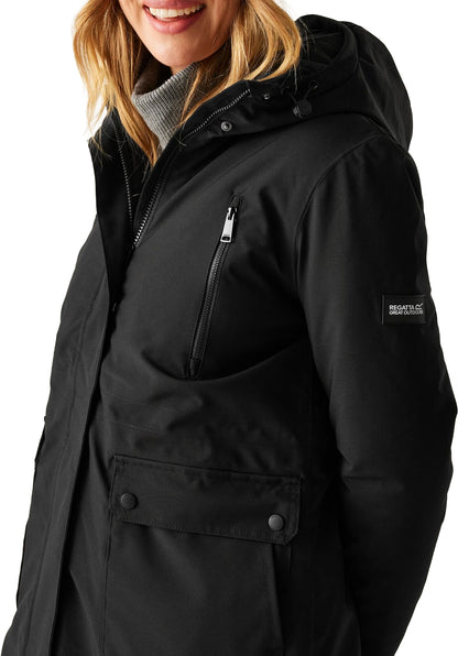 Regatta Valenta Insulated Womens Waterproof Jacket - Black