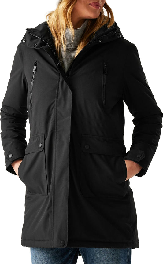 Regatta Valenta Insulated Womens Waterproof Jacket - Black