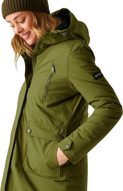 Regatta Valenta Insulated Womens Waterproof Jacket - Green