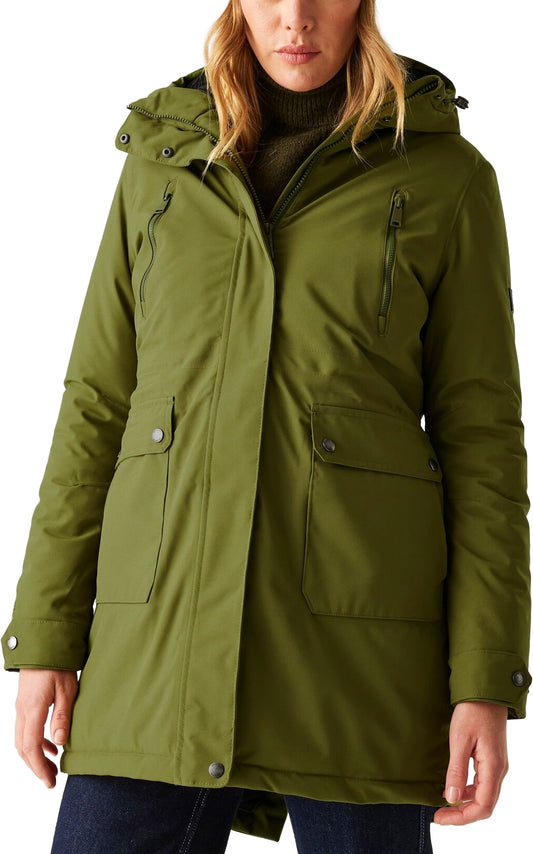 Regatta Valenta Insulated Womens Waterproof Jacket - Green